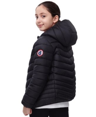 Girls Reversible Lightweight Puffer Jacket