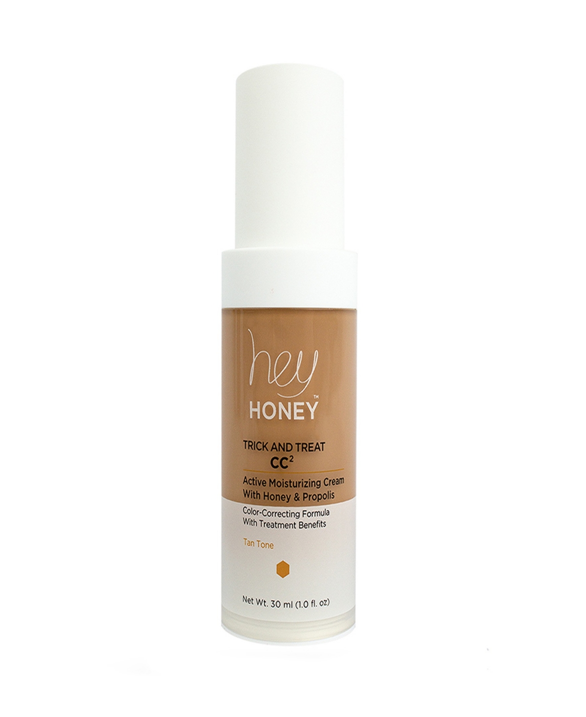 Trick and Treat CC2 Cream Active Moisturizing Color Correcting Cream with Honey and Propolis, 30 ml - Tan