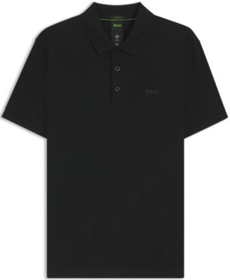 Men's Jacquard Body-Mapping Cotton Polo Shirt