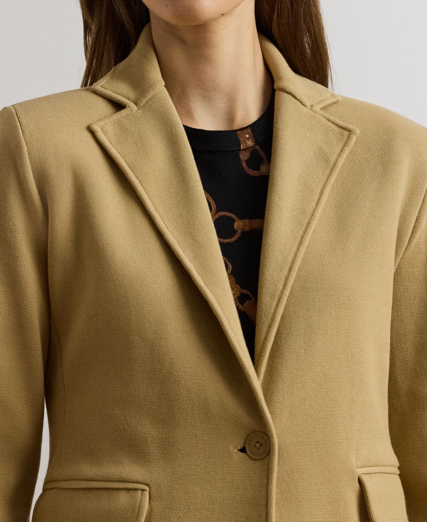 Petite Cotton-Blend Sweater Blazer