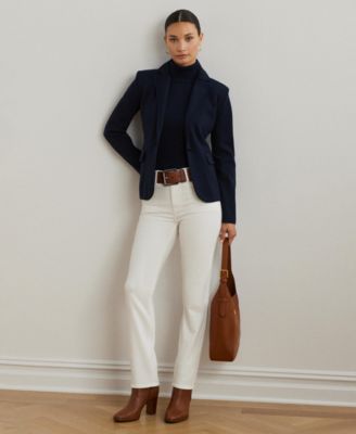 Women's Cotton-Blend Sweater Blazer