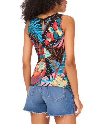 Women's Sleeveless Twist-Front Top
