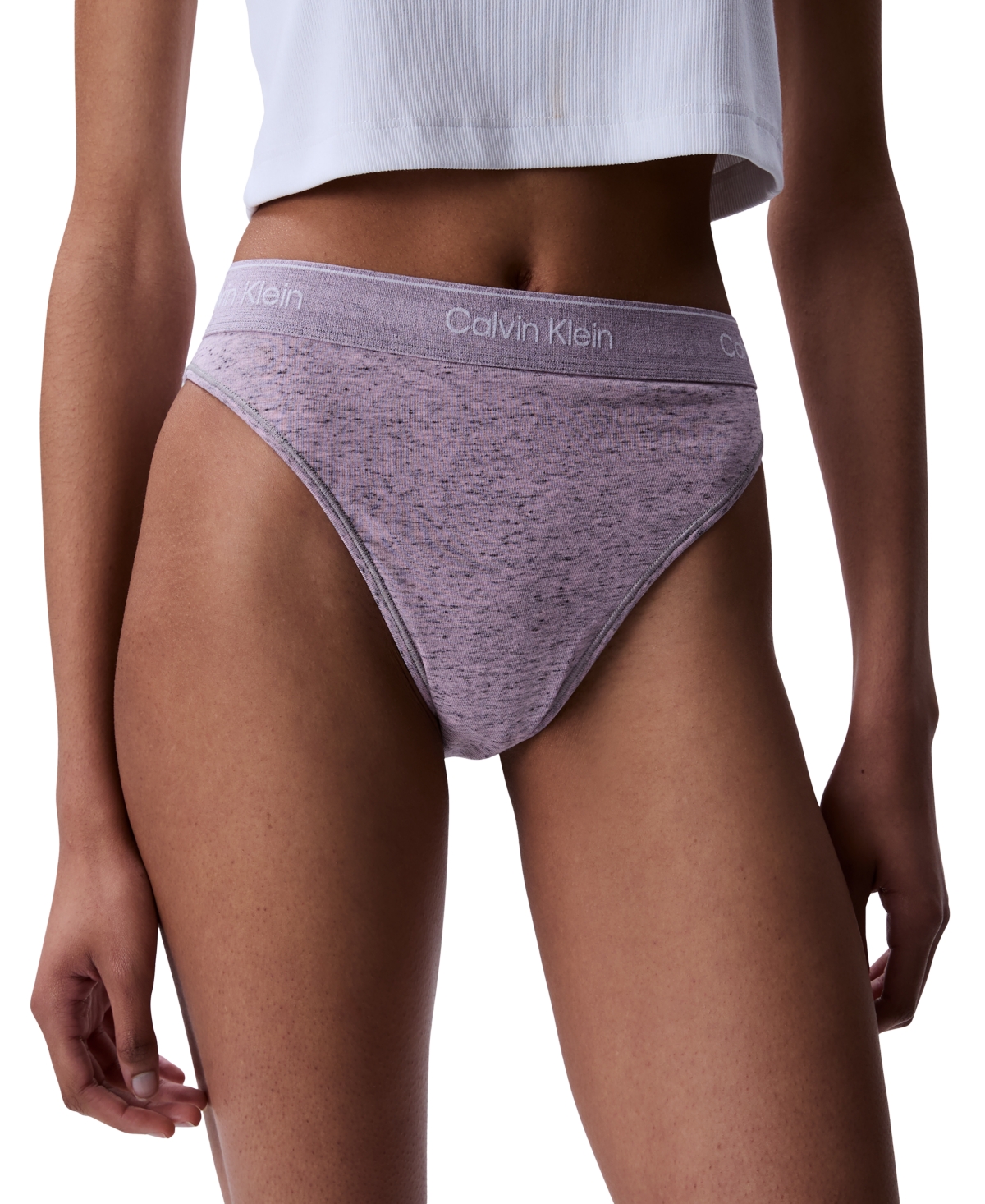 Calvin Klein Women's Icon Cotton Stretch Tanga Underwear Qf8333 In Pink