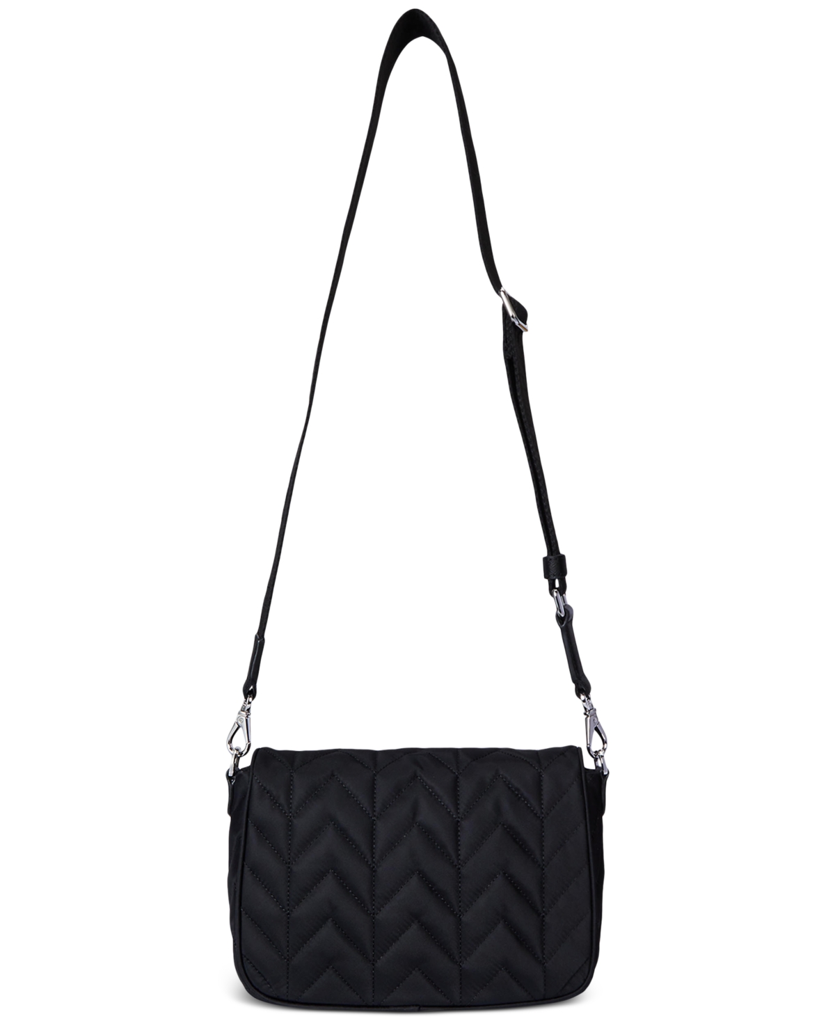 Ralph Lauren Quilted Small Stevie Messenger Bag In Black
