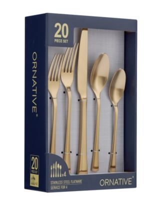 Hab 20-Pc. Flatware Set, Service for 4