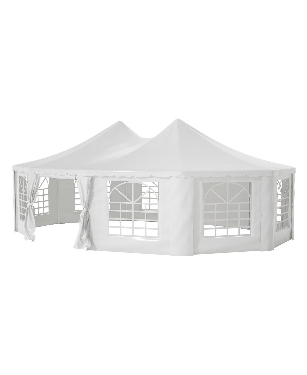 29x21ft White Waterproof Party Tent - Uv Protection Outdoor Wedding Gazebo - White