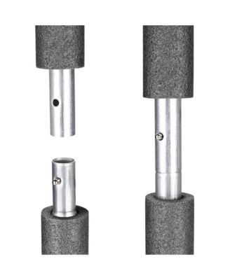 Universal Trampoline Replacement Enclosure Poles Accessories with Clamp and Hardware 2 Packs Fits Straight Pole Trampoline