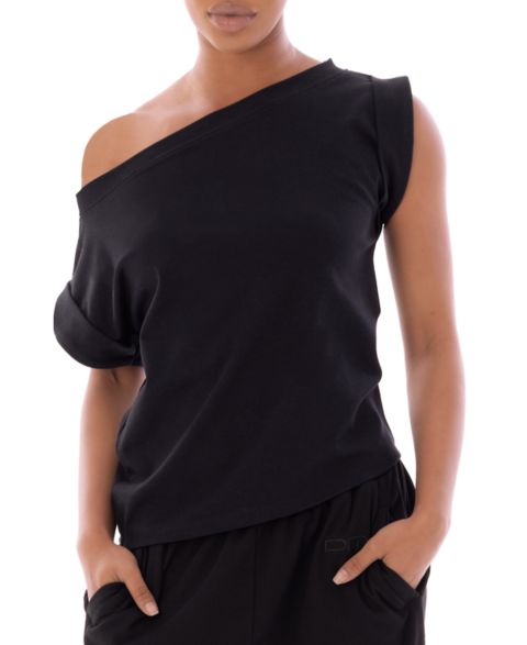 Женский топ Dai Moda Femi Off Shoulder, цвет: Чёрный