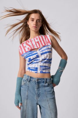 Women's Straight jeans with inverted effect