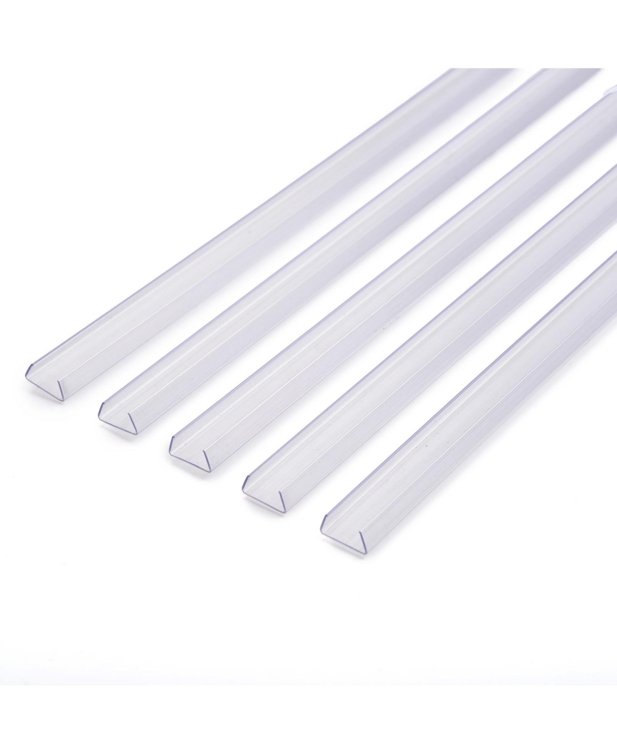 3.3&#x22; Plastic U Channel System 5PCS Del-M011M for 9/16&#x22;W Warm White Rope Light Models Del-D50W,Del-D100W,Del-D150W - Natrual