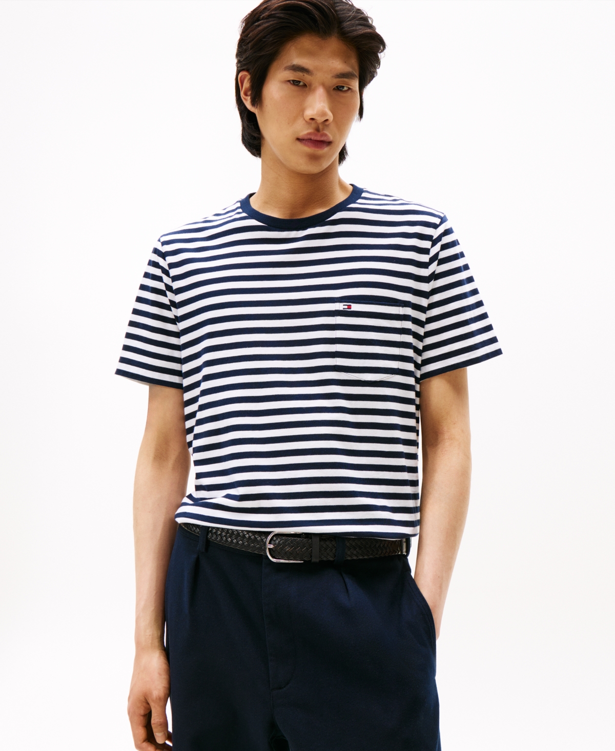 Tommy Hilfiger Men's Regular-fit Essential Stripe T-shirt