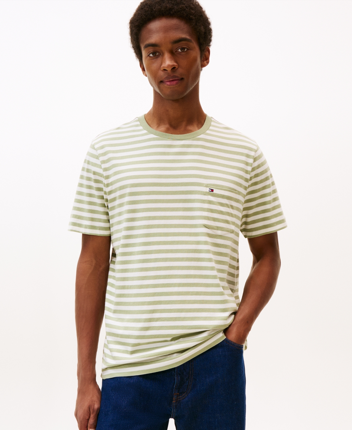 Tommy Hilfiger Men's Regular-fit Essential Stripe T-shirt