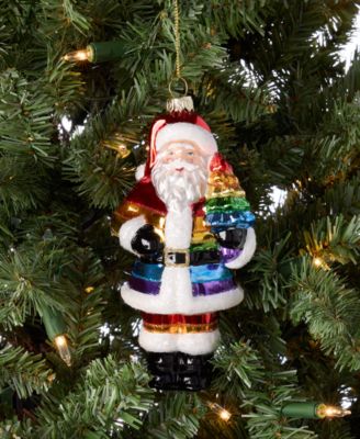 Love Is Love Rainbow Santa Ornament, Macy's Exclusive