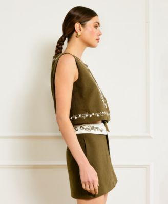 Women's Brea Embroidered Sleeveless Top