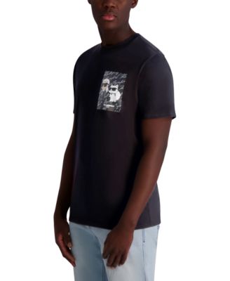 Men's Karl & Choupette Relaxed Fit Short Sleeve Signature Chest Graphic T-Shirt