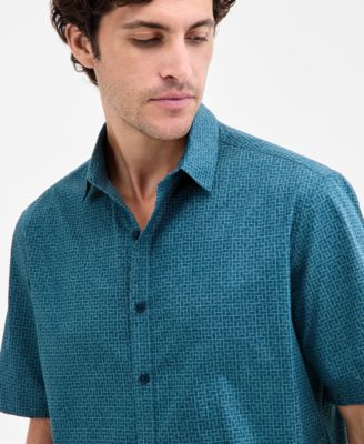 Men's Basketweave Shirt, Macy's Exclusive