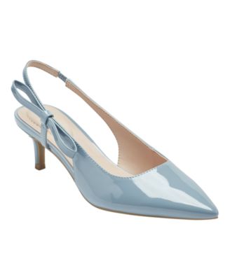 Women's Alilac Bow Slingback Kitten Heel Pumps