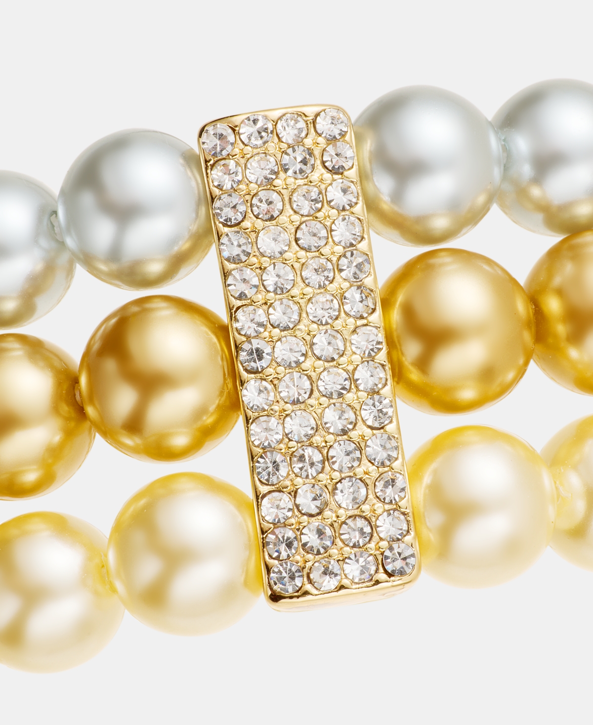 Charter Club Three-row Stretch Bracelet, Macy's Exclusive In Multi