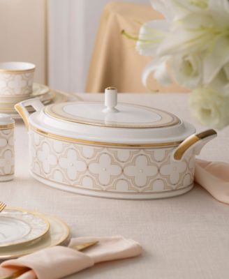 Trefolio Gold Covered Vegetable Bowl, 67 oz.