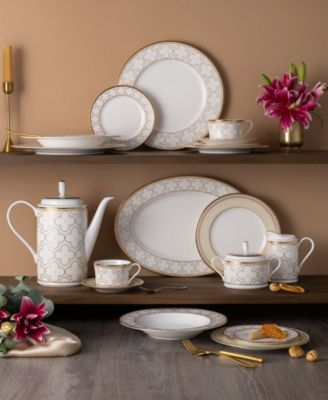 Trefolio Gold Set of 4 Salad Plates, 8.50"