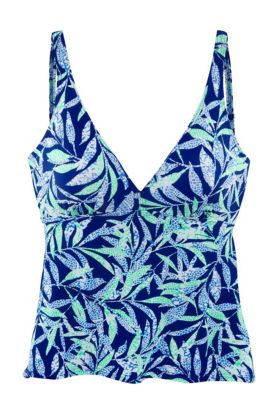Women's Tropical Print Underwire Tankini Swimsuit Top