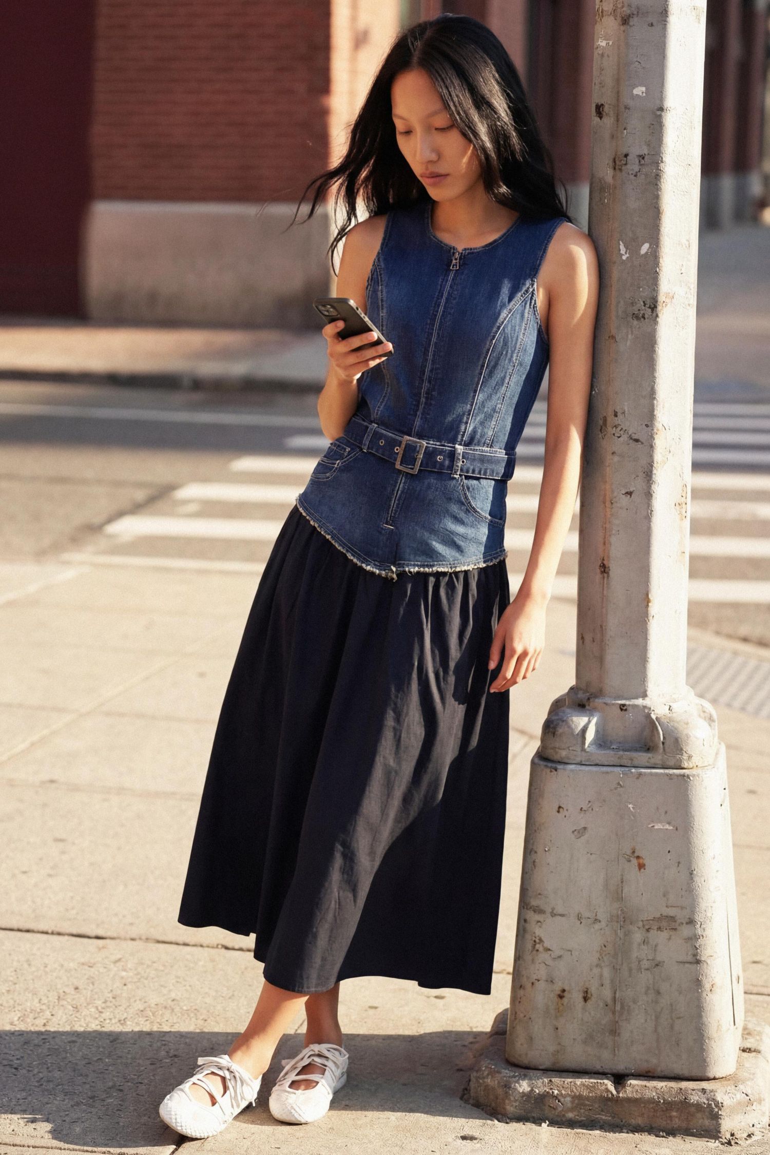 Women's Denim combined dress