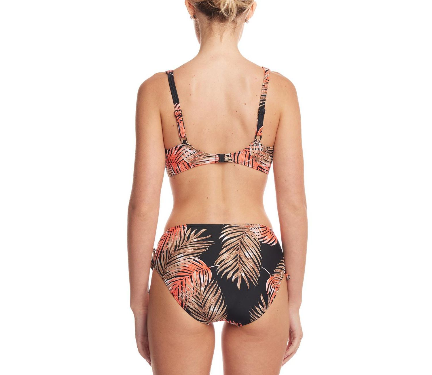 Women's Tropical Print Mid Rise Bikini Mid-Rise Swim Bottom