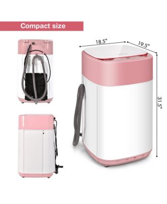8lbs Portable Fully Automatic Washing Machine W/ Drain Pump