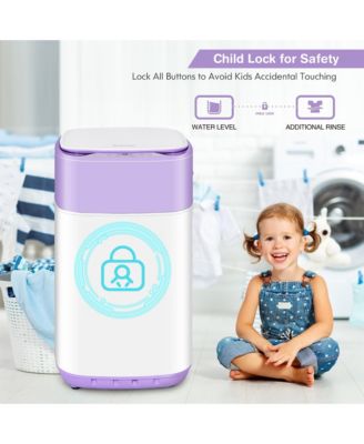 8lbs Portable Fully Automatic Washing Machine W/ Drain Pump
