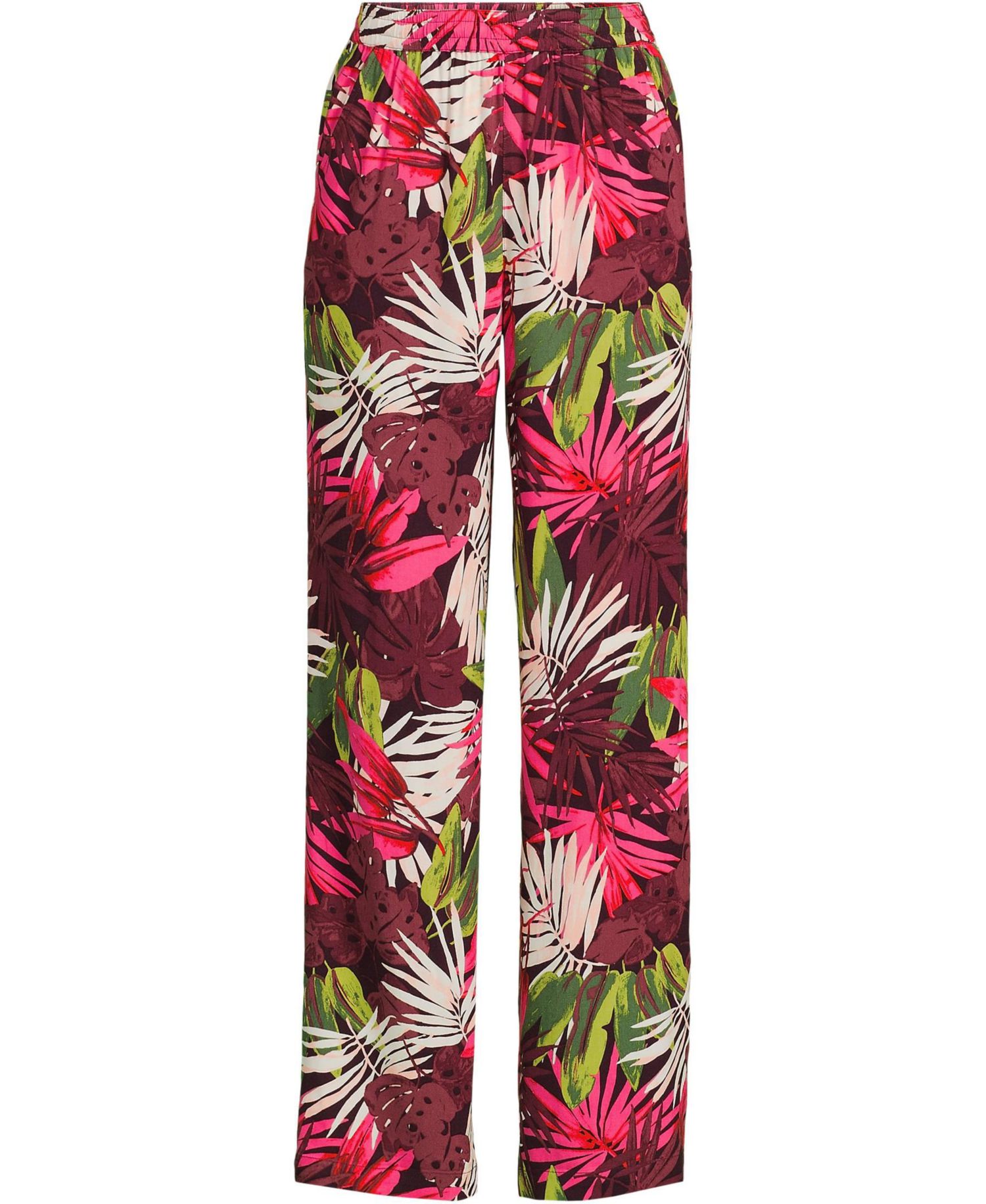 Women's Rayon High Rise Wide Leg Pants - Set Bottom