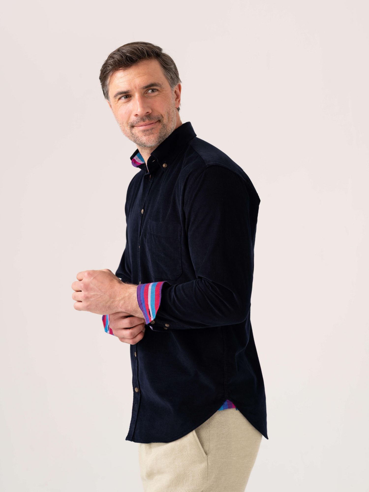 Men's Corduroy Long Sleeve Shirt