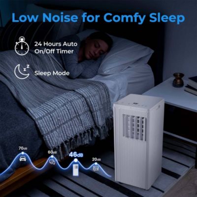 10,000 BTU (ASHRAE) 3-in-1 Portable Air Conditioner with Cooling, Fan & Dehumidifier for Rooms up to 350 Sq Ft