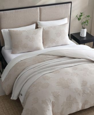 Roses Cotton Jacquard 3-Pc. Comforter Set, King