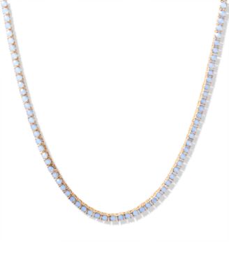 Isabella Opal Blue Tennis Necklace