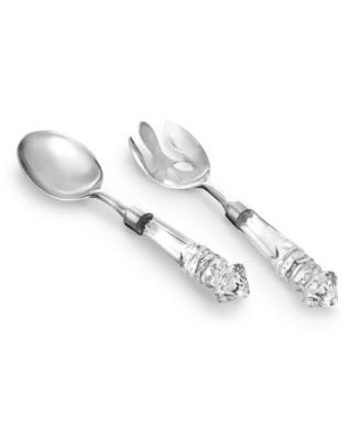 Dublin Crystal Salad Bowl with Salad Server Set