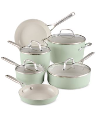 10- Pc. Hard-Anodized Ceramic Induction Cookware Set