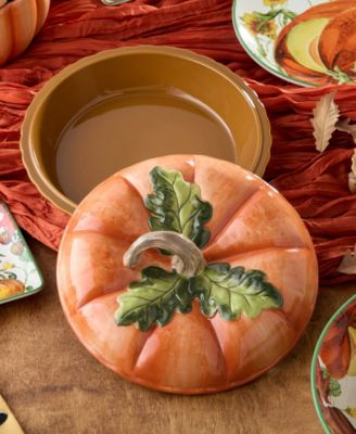 Harvest Fields 3-D Pumpkin Covered Pie Carrier
