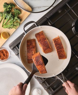 Hard-Anodized Ceramic Induction 5-Qt. Saut&eacute; Pan with Lid