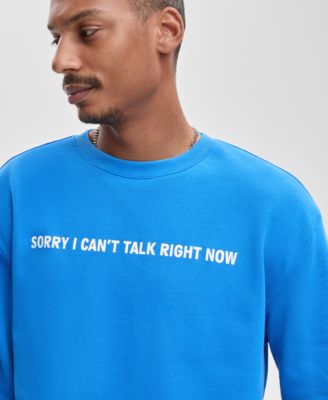 Men's Cotton Sorry Graphic Sweatshirt, Macy's Exclusive