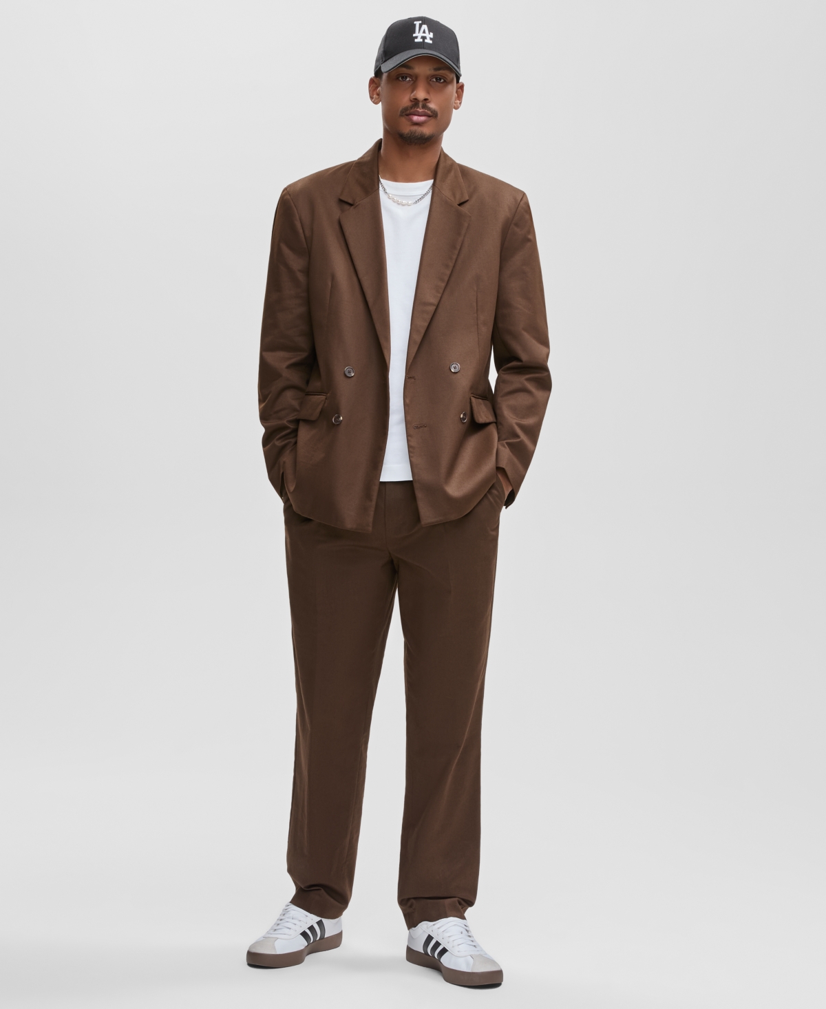 Mode Of One Men's Tapered Trousers, Macy's Exclusive In Brown