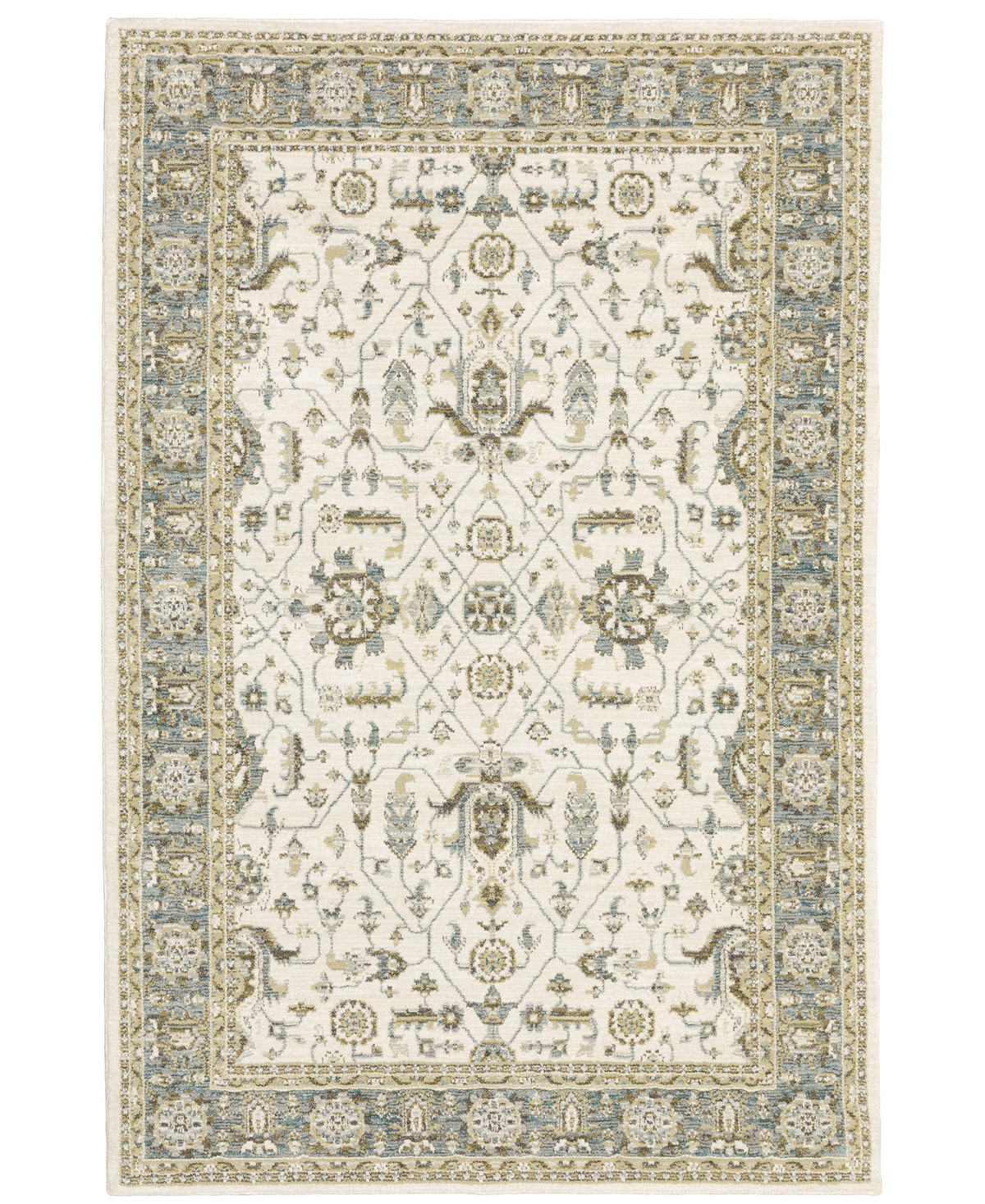 Oriental Weavers Andorra 9537p 7'10"x10'10" Area Rug In White