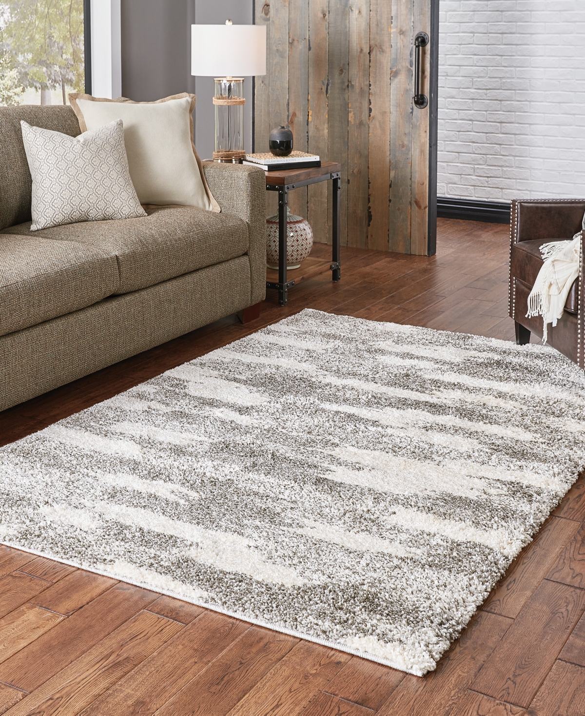 Oriental Weavers Henderson Shag 565j9 5'3"x7'6" Area Rug In Gray