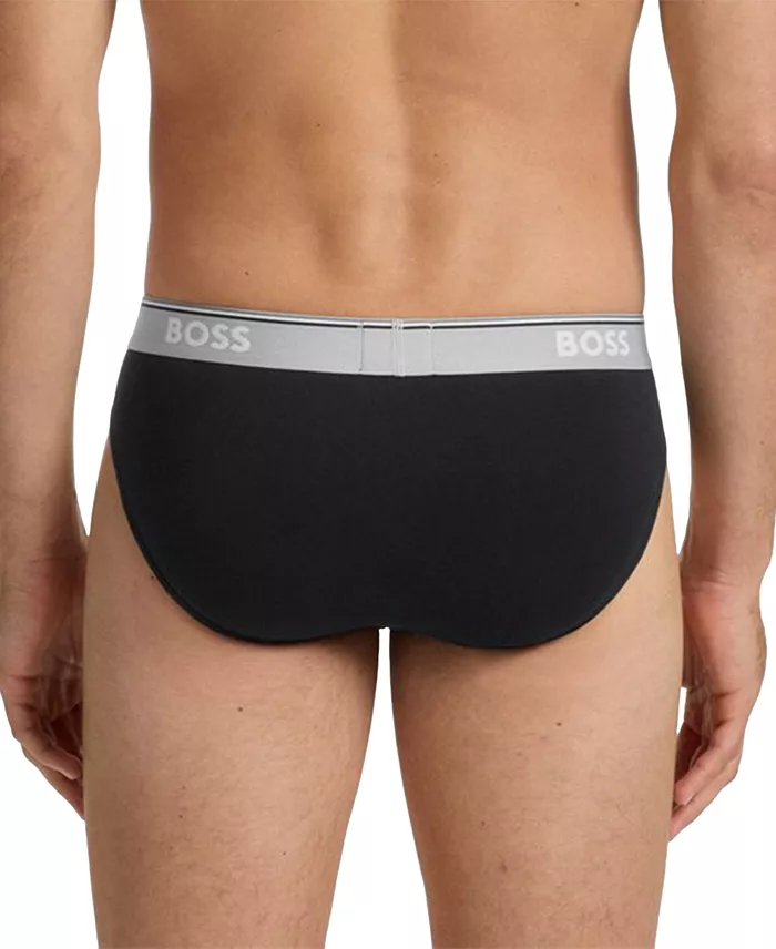 Men's Power 3-Pk. Tipped Logo Waistband Briefs - thumbnail 7