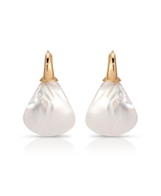 Sun-Kissed Mother of Pearl Drop Earrings