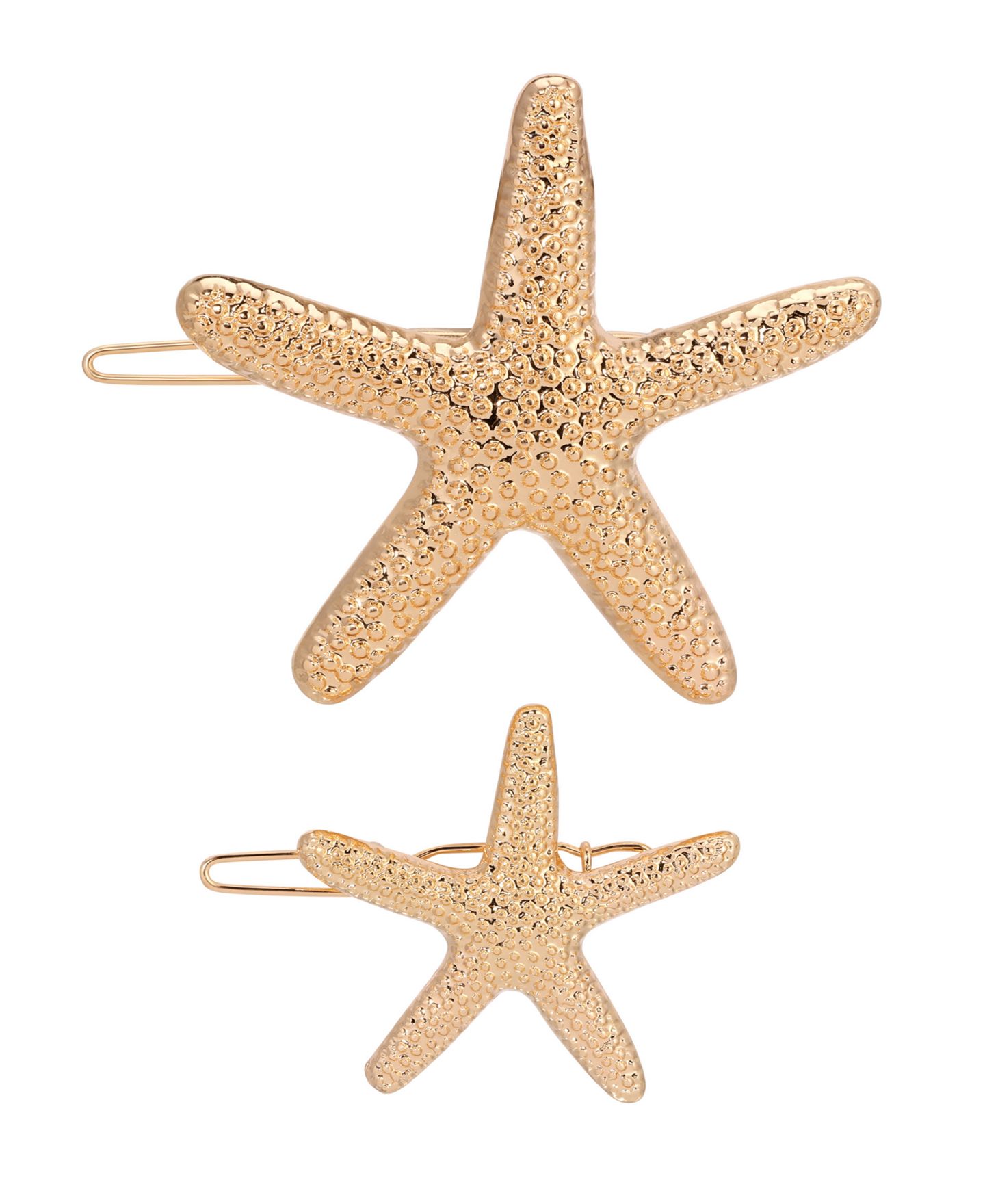 Женские аксессуары Ettika Starfish Barrette Set, цвет: Золотой — фото 1