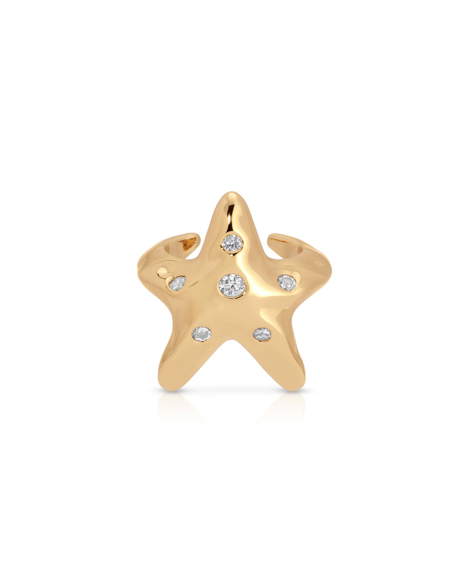 Starfish Luxe Cuff Earrings