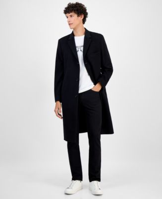 Michael Kors Men's Classic-Fit Solid Pure Cashmere Overcoat - Macy's