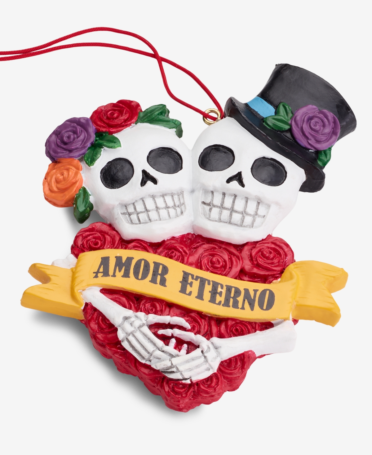 Holiday Lane Day Of The Dead Amor Eterno Ornament, Macy's Exclusive In Transparent