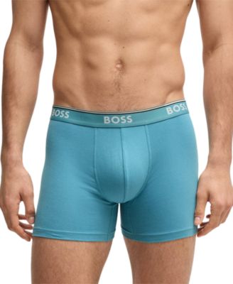 Men's Power 3-Pk. Tipped Logo Waistband Boxer Briefs