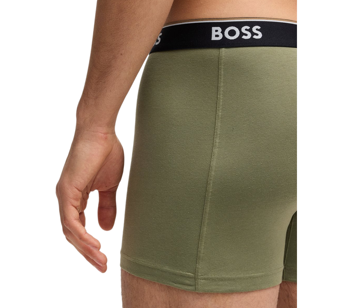Hugo Boss Boss By  Men's Power 3-pk. Tipped Logo Waistband Boxer Briefs In Multi